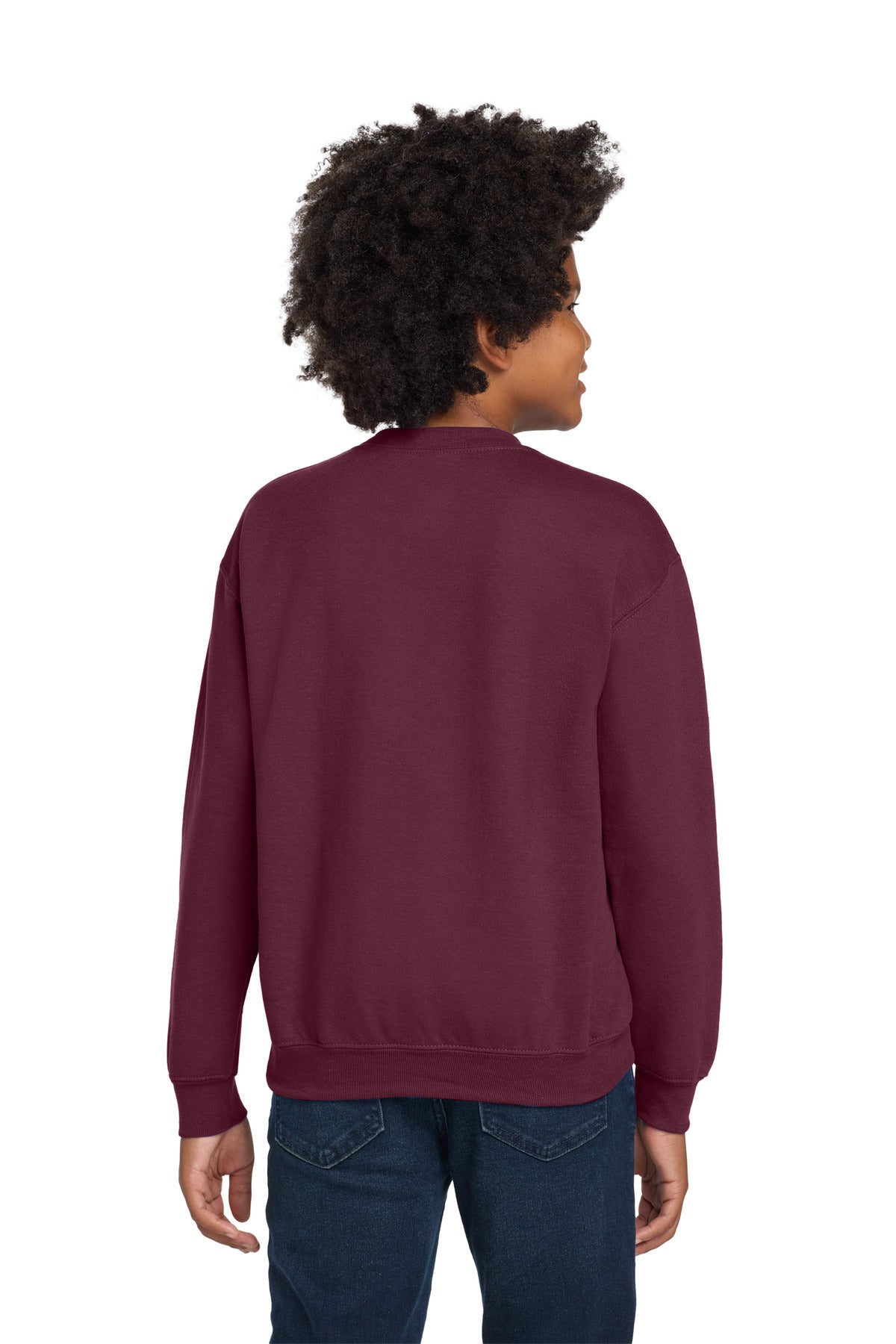 Gildan Youth Heavy Blend Crewneck Sweatshirt - Maroon