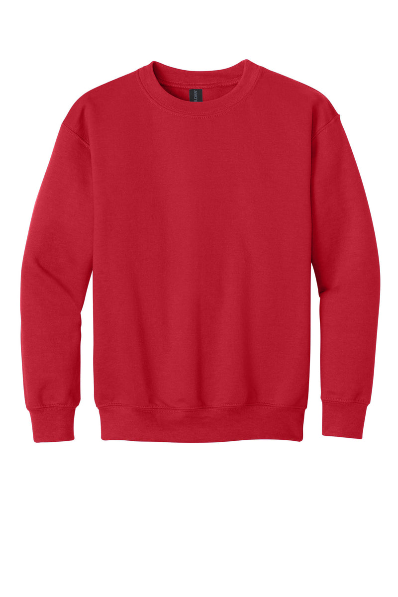 Gildan Youth Heavy Blend Crewneck Sweatshirt - Red