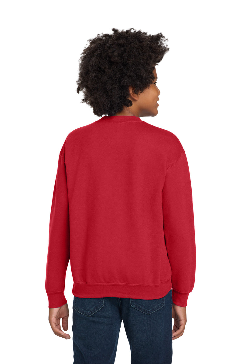 Gildan Youth Heavy Blend Crewneck Sweatshirt - Red