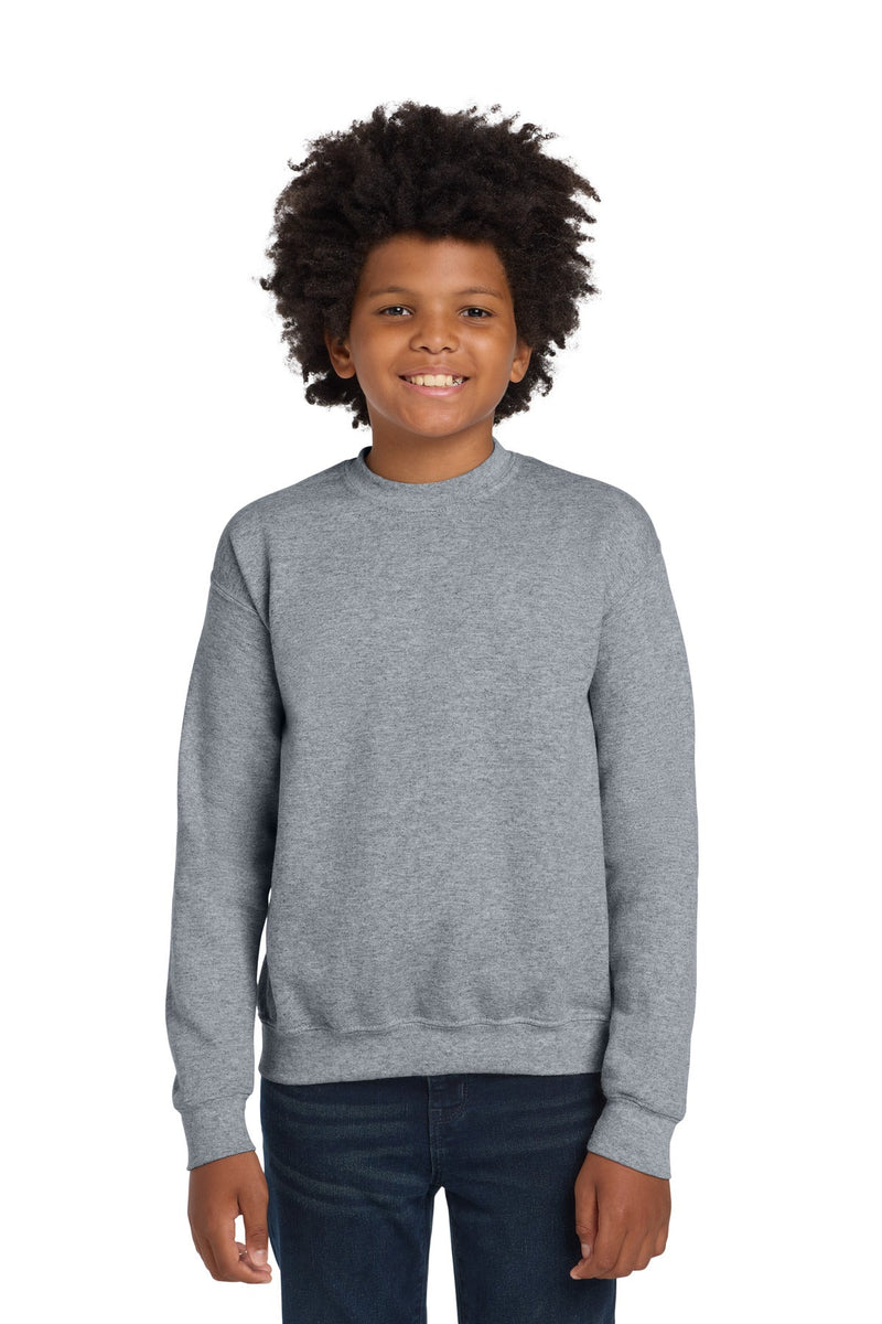 Genesis Church Charlevoix · Gildan Youth Heavy Blend Crewneck Sweatshirt (Sport Grey)