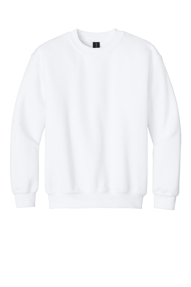 Gildan Youth Heavy Blend Crewneck Sweatshirt - White