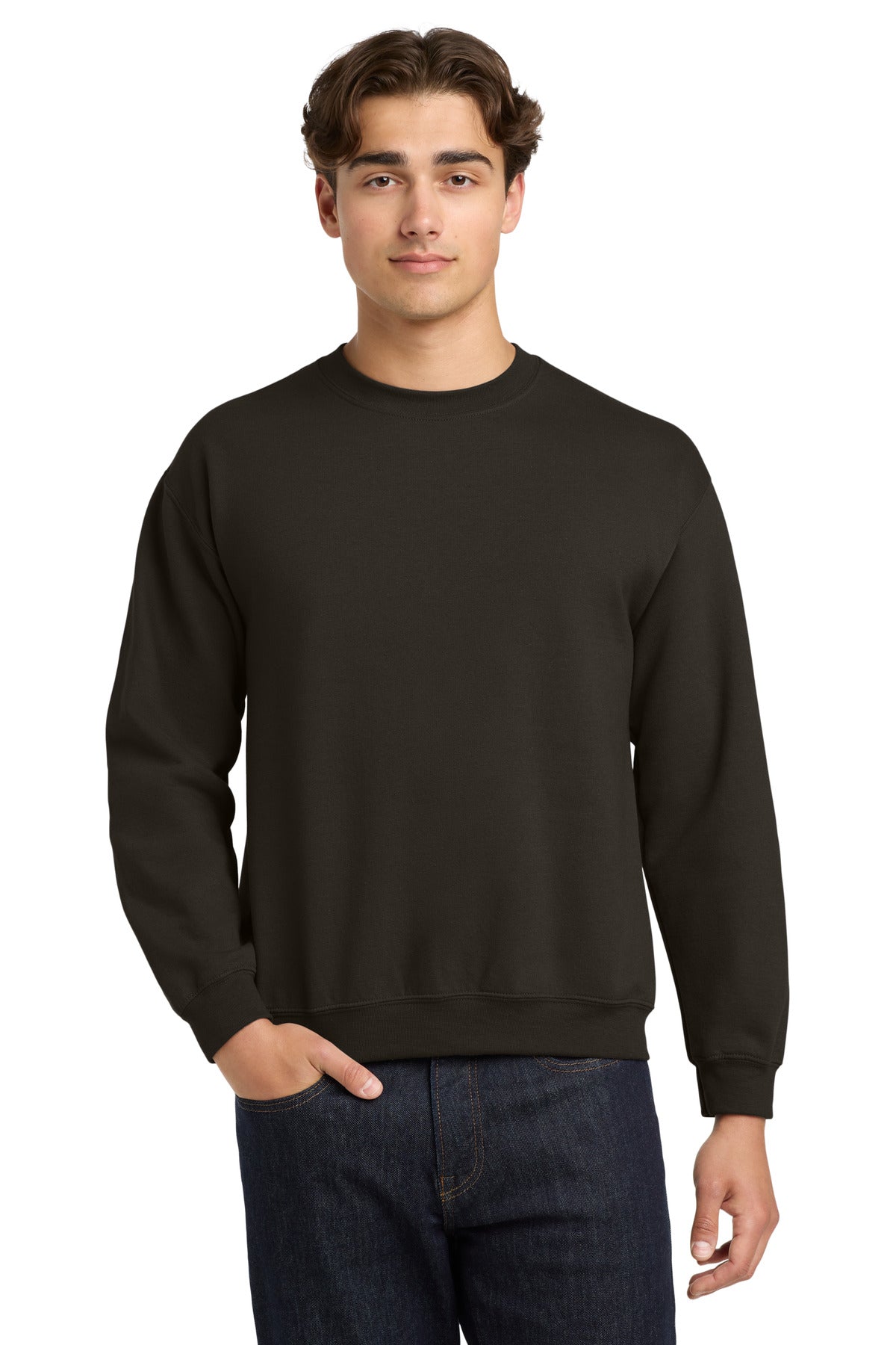 Gildan Heavy Blend Crewneck Sweatshirt - Dark Chocolate