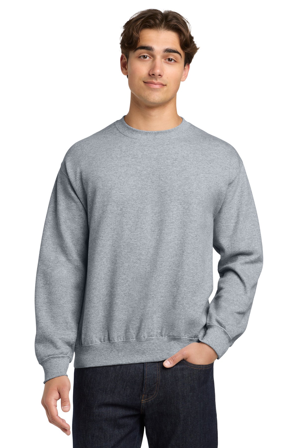 Genesis Church Petoskey · Gildan Heavy Blend Crewneck Sweatshirt (Sport Grey)