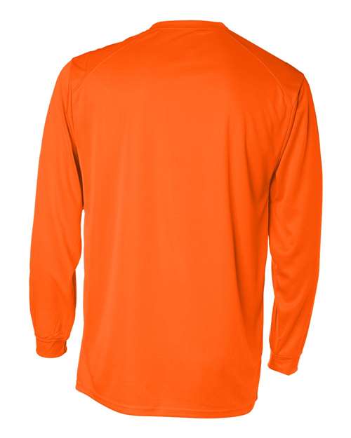 Unisex B-Core Long Sleeve T-Shirt - Safety Orange
