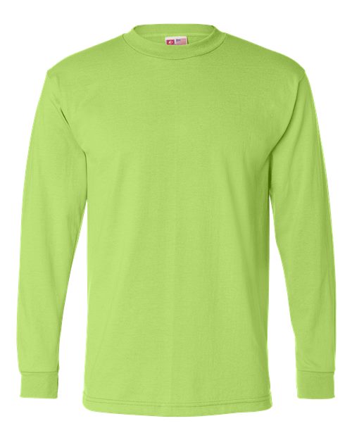 Men's USA-Made 50/50 Long Sleeve T-Shirt - Safety Green