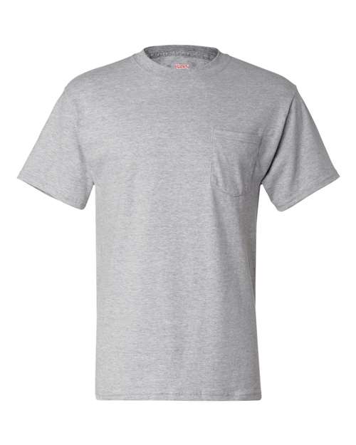 Men's Beefy-T® Pocket T-Shirt - Light Steel