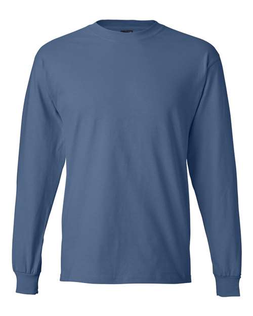 Unisex Beefy-T® Long Sleeve T-Shirt - Denim Blue