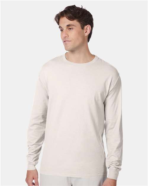 Unisex Beefy-T® Long Sleeve T-Shirt - Natural