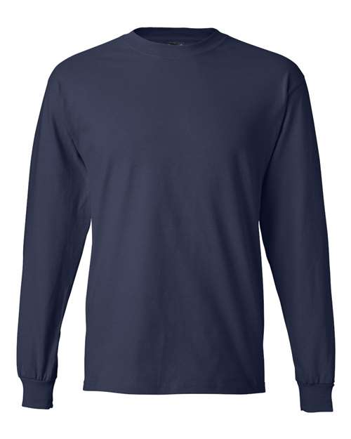 Unisex Beefy-T® Long Sleeve T-Shirt - Navy