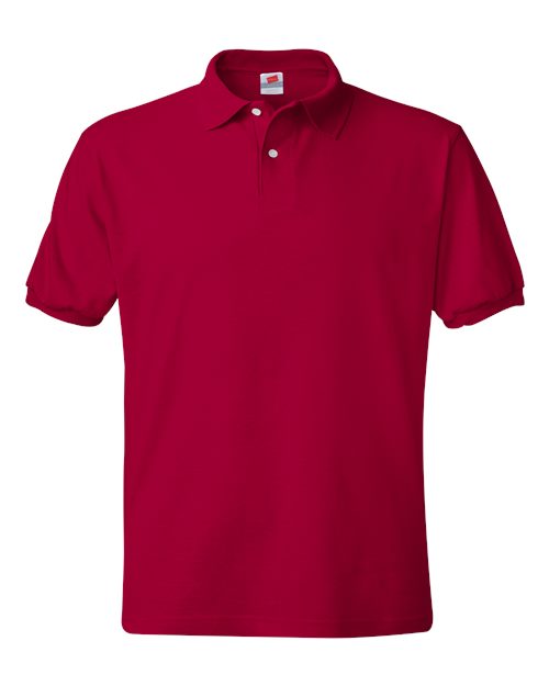 Men's EcoSmart® Jersey Polo - Deep Red