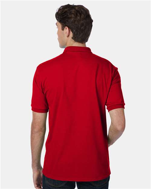 Men's EcoSmart® Jersey Polo - Deep Red