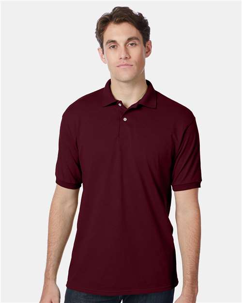 Men's EcoSmart® Jersey Polo - Maroon