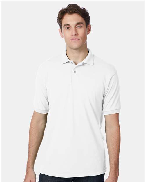Men's EcoSmart® Jersey Polo - White