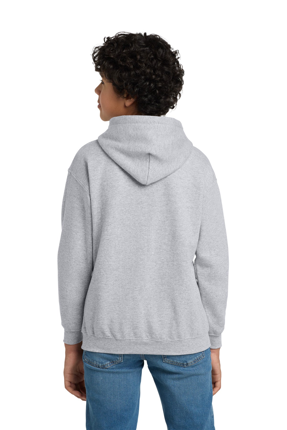 Gildan - Youth Heavy Blend Hooded Sweatshirt - Ash Grey