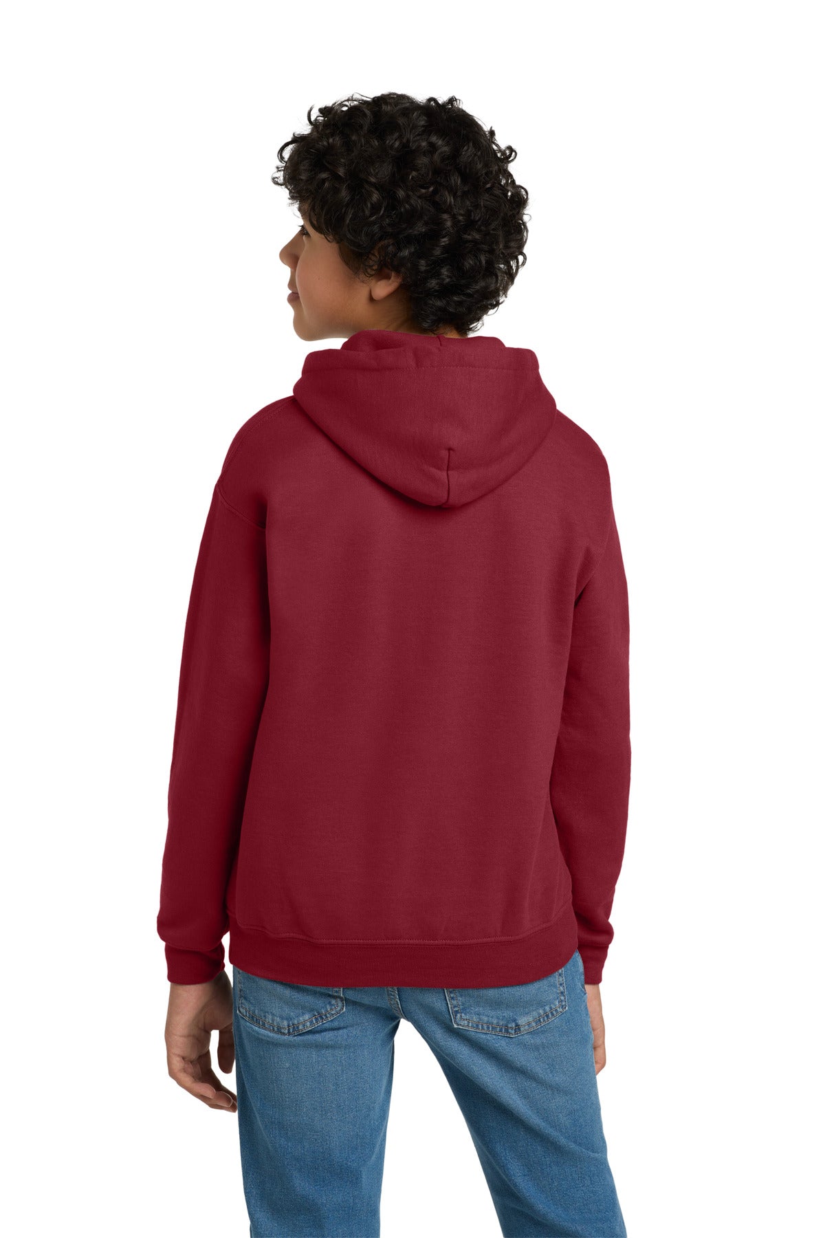 Gildan - Youth Heavy Blend Hooded Sweatshirt - Cardinal Red