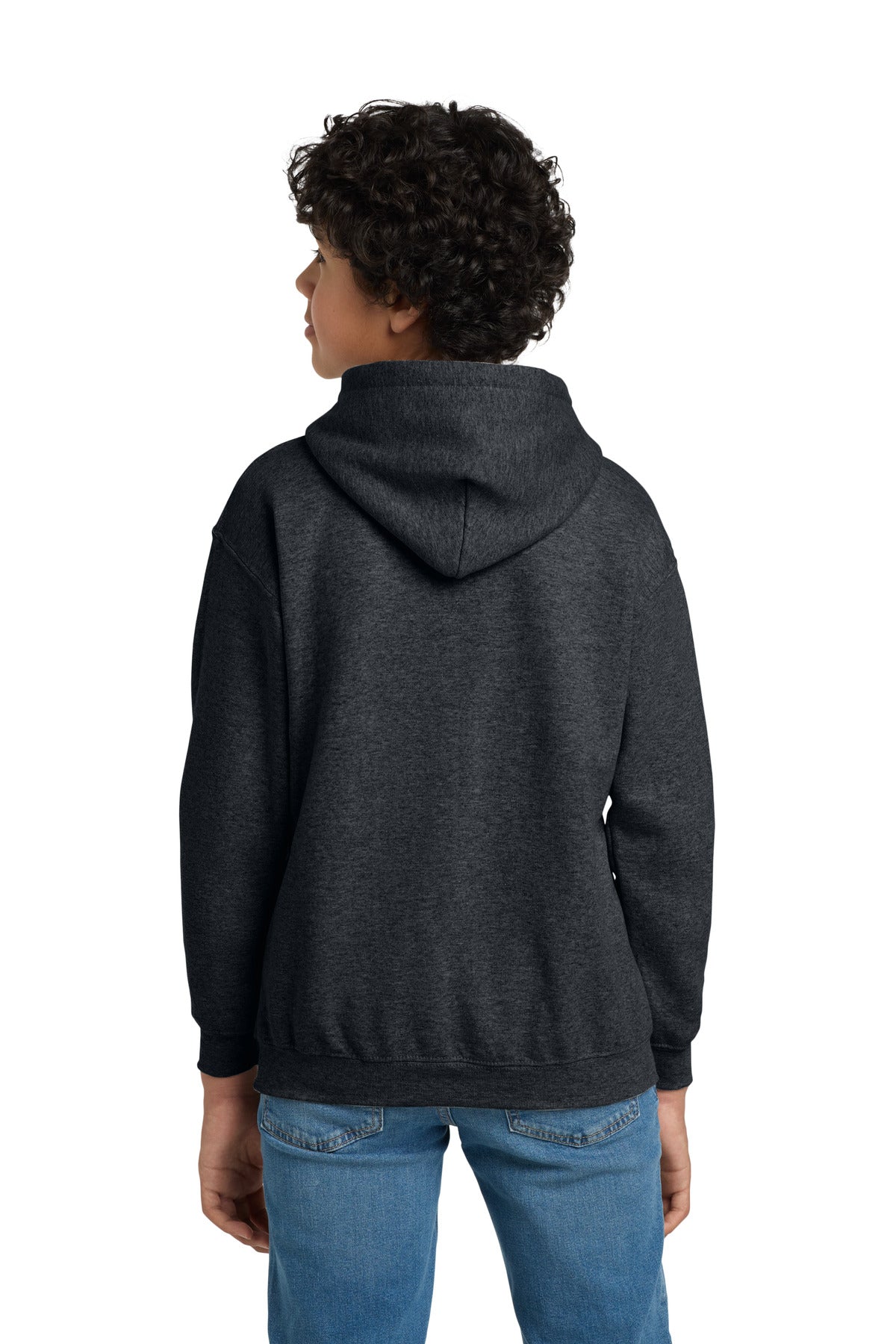 Gildan - Youth Heavy Blend Hooded Sweatshirt - Dark Heather
