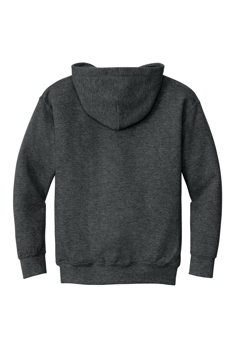 Gildan - Youth Heavy Blend Hooded Sweatshirt - Fan Charcoal Heather