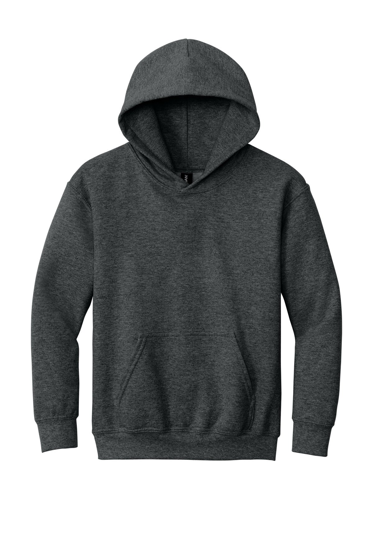 Gildan - Youth Heavy Blend Hooded Sweatshirt - Fan Charcoal Heather