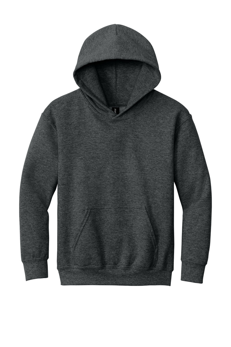 Gildan - Youth Heavy Blend Hooded Sweatshirt - Fan Charcoal Heather