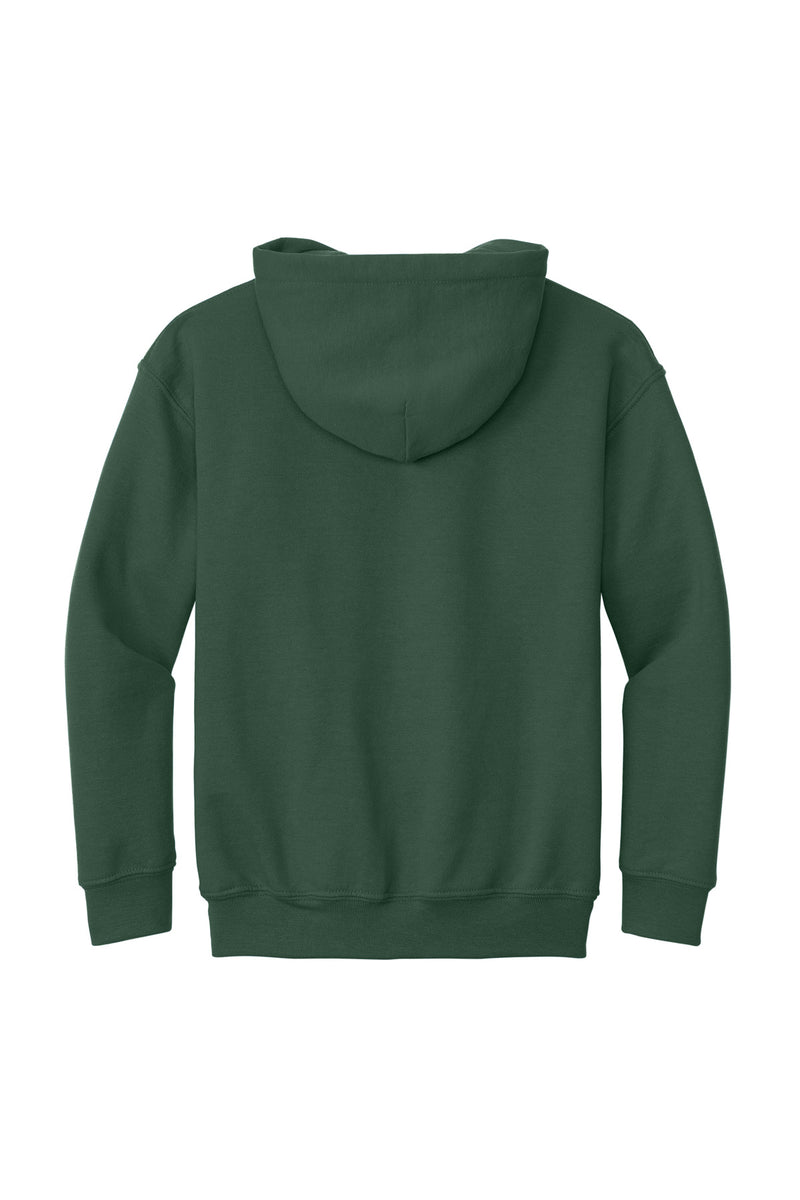 Gildan - Youth Heavy Blend Hooded Sweatshirt - Fan Dark Green