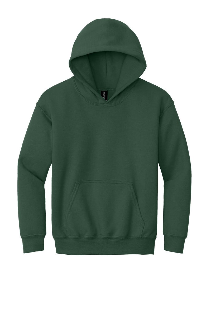 Gildan - Youth Heavy Blend Hooded Sweatshirt - Fan Dark Green
