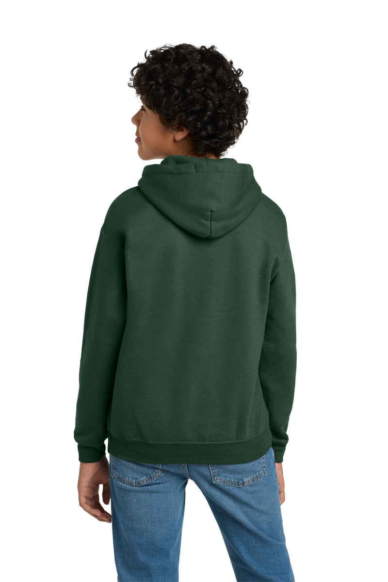 Gildan - Youth Heavy Blend Hooded Sweatshirt - Fan Dark Green