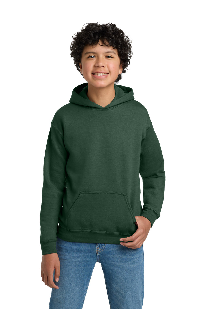 Gildan - Youth Heavy Blend Hooded Sweatshirt - Fan Dark Green