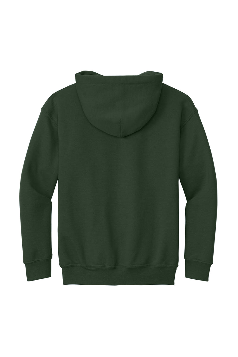 Gildan - Youth Heavy Blend Hooded Sweatshirt - Forest Green