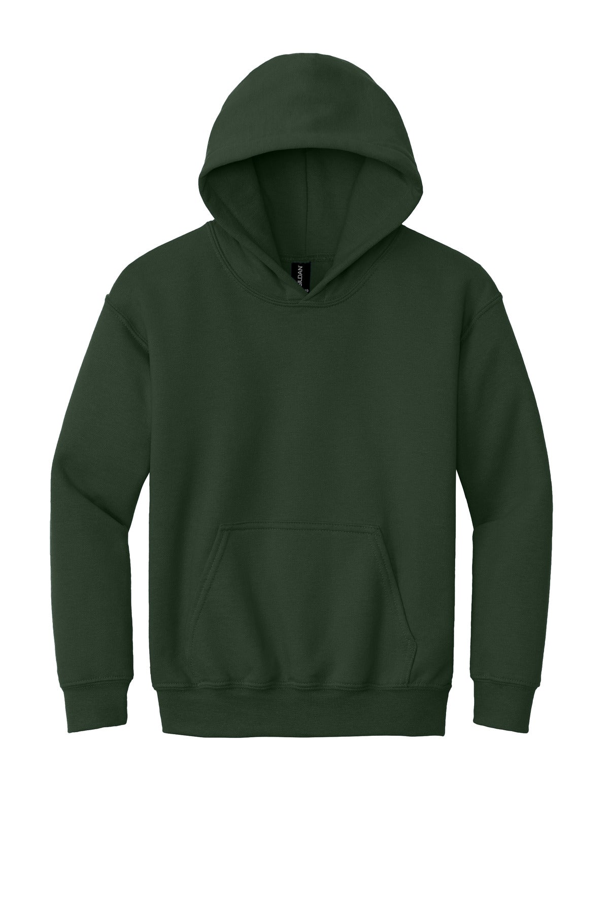 Gildan - Youth Heavy Blend Hooded Sweatshirt - Forest Green