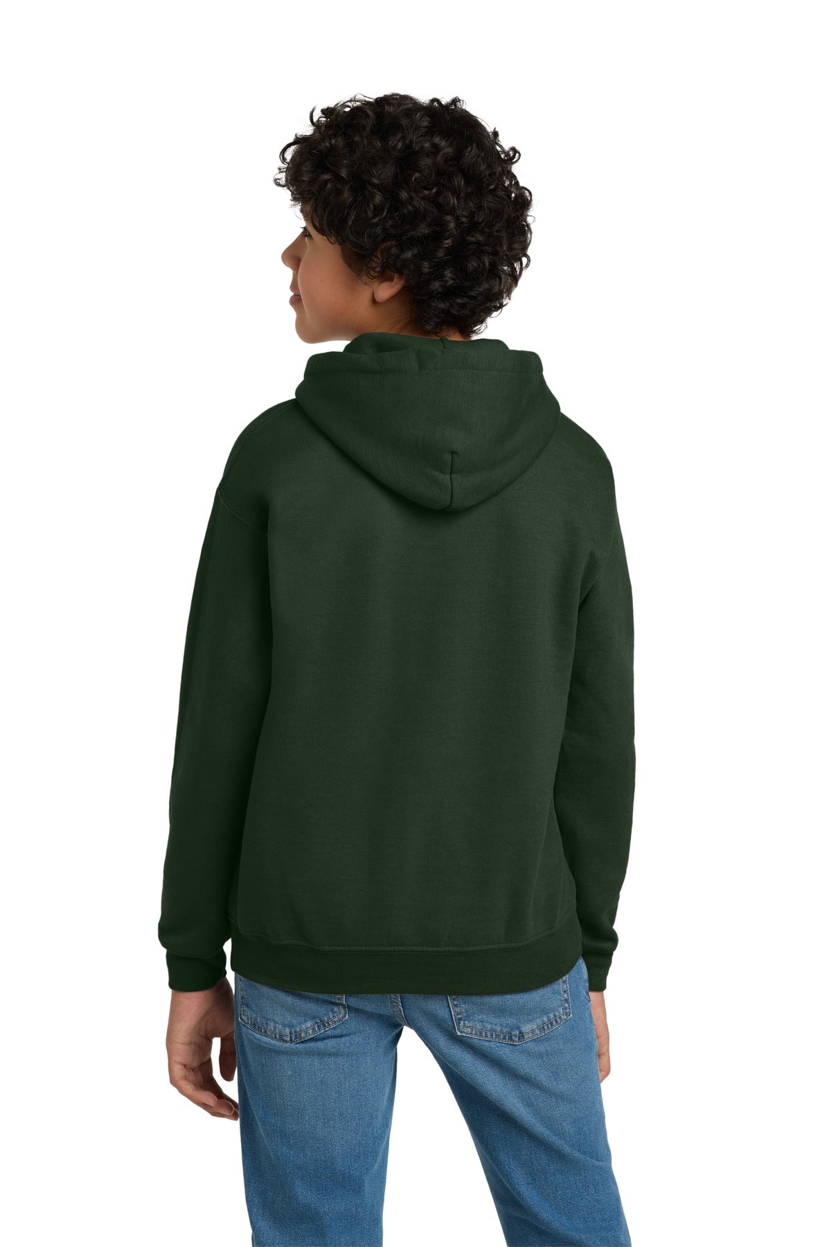 Gildan - Youth Heavy Blend Hooded Sweatshirt - Forest Green