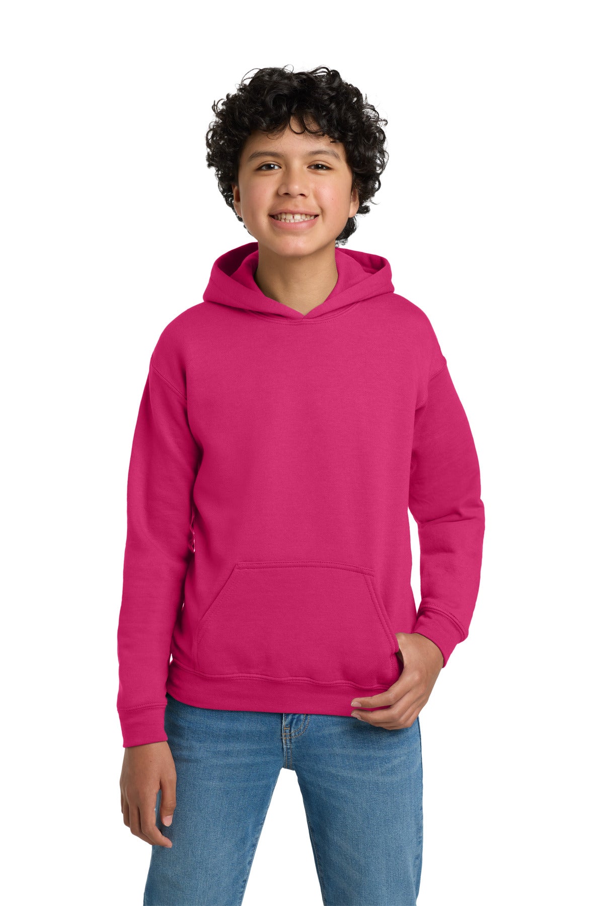 Gildan - Youth Heavy Blend Hooded Sweatshirt - Heliconia