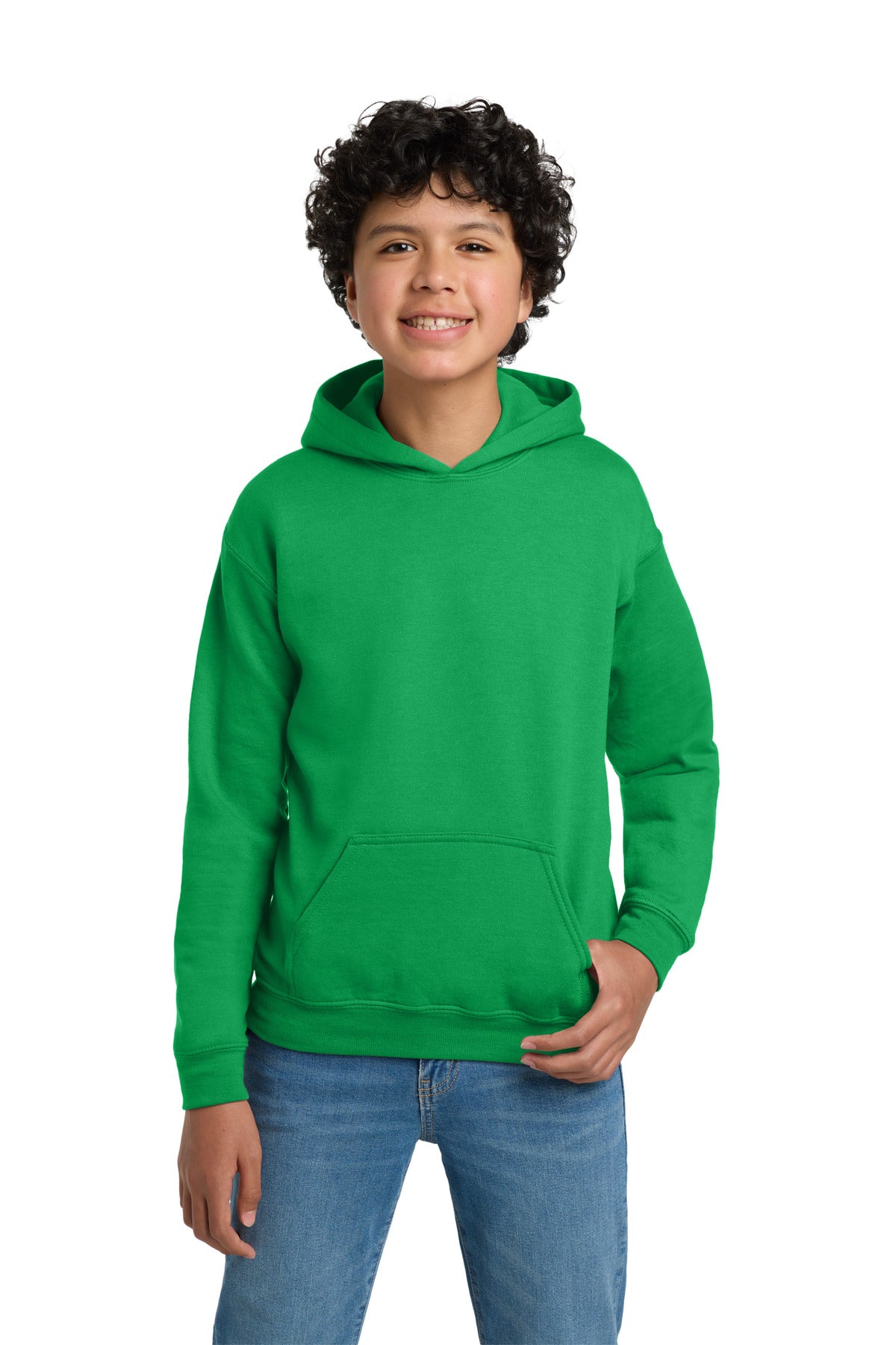 Gildan - Youth Heavy Blend Hooded Sweatshirt - Irish Green