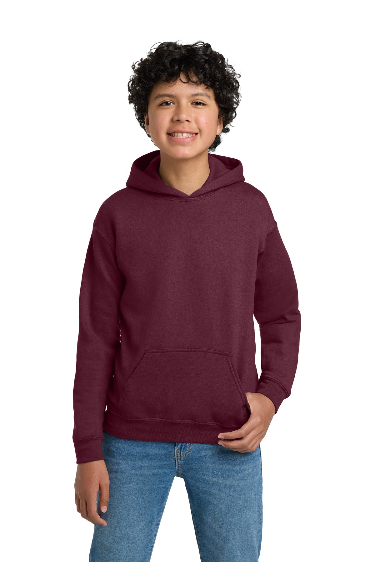 Gildan - Youth Heavy Blend Hooded Sweatshirt - Maroon