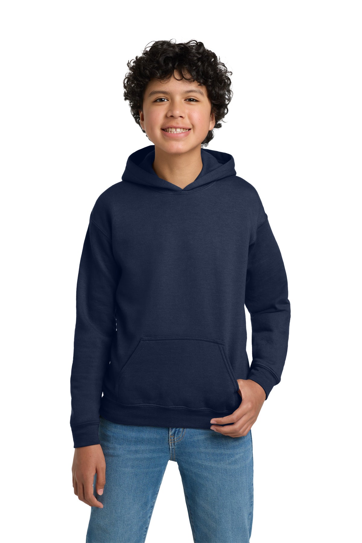 Gildan - Youth Heavy Blend Hooded Sweatshirt - Navy