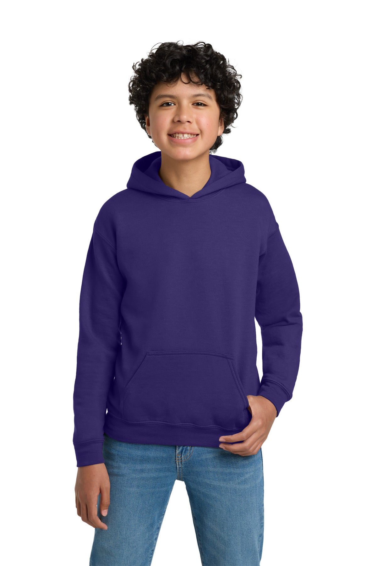 Gildan - Youth Heavy Blend Hooded Sweatshirt - Purple