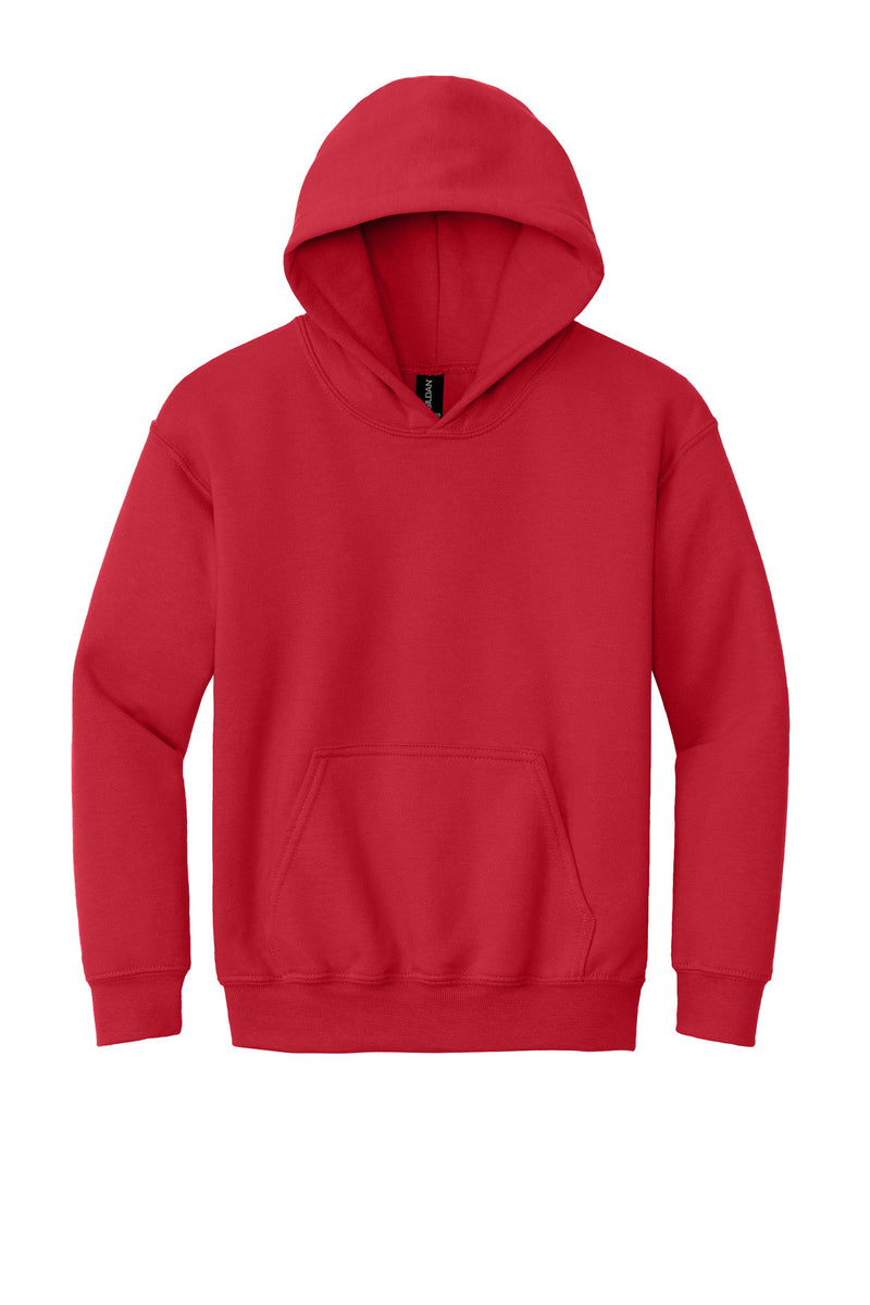 Gildan - Youth Heavy Blend Hooded Sweatshirt - Red
