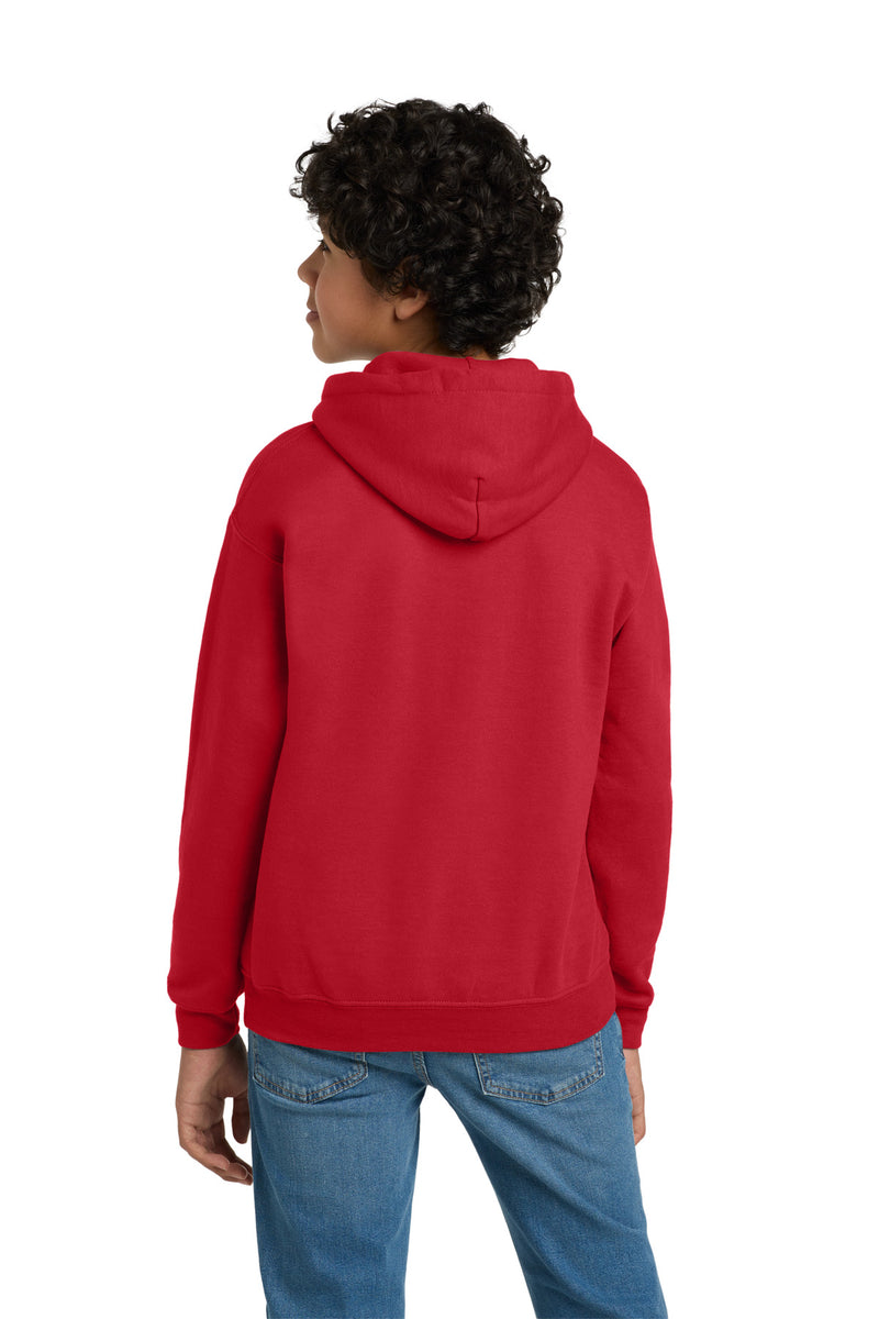 Gildan - Youth Heavy Blend Hooded Sweatshirt - Red