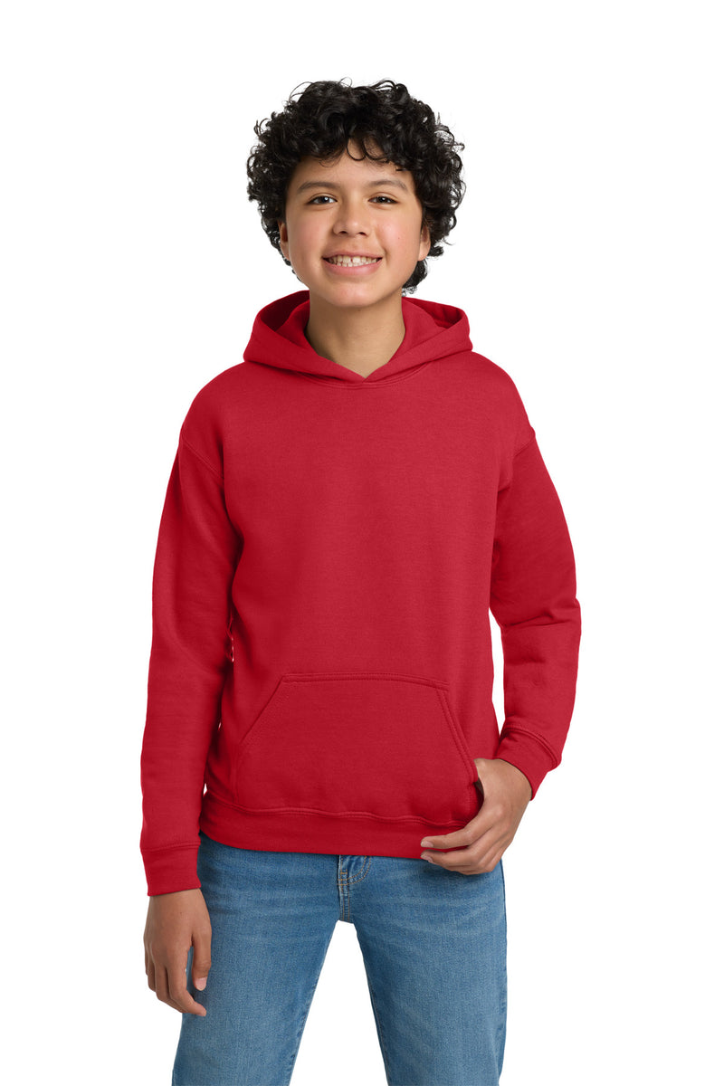 Gildan - Youth Heavy Blend Hooded Sweatshirt - Red
