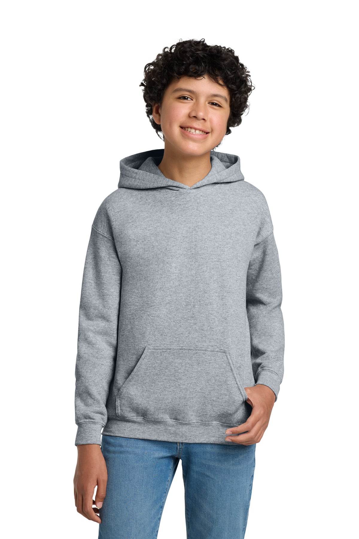 Genesis Church Boyne · Gildan - Youth Heavy Blend Hooded Sweatshirt (Sport Grey)