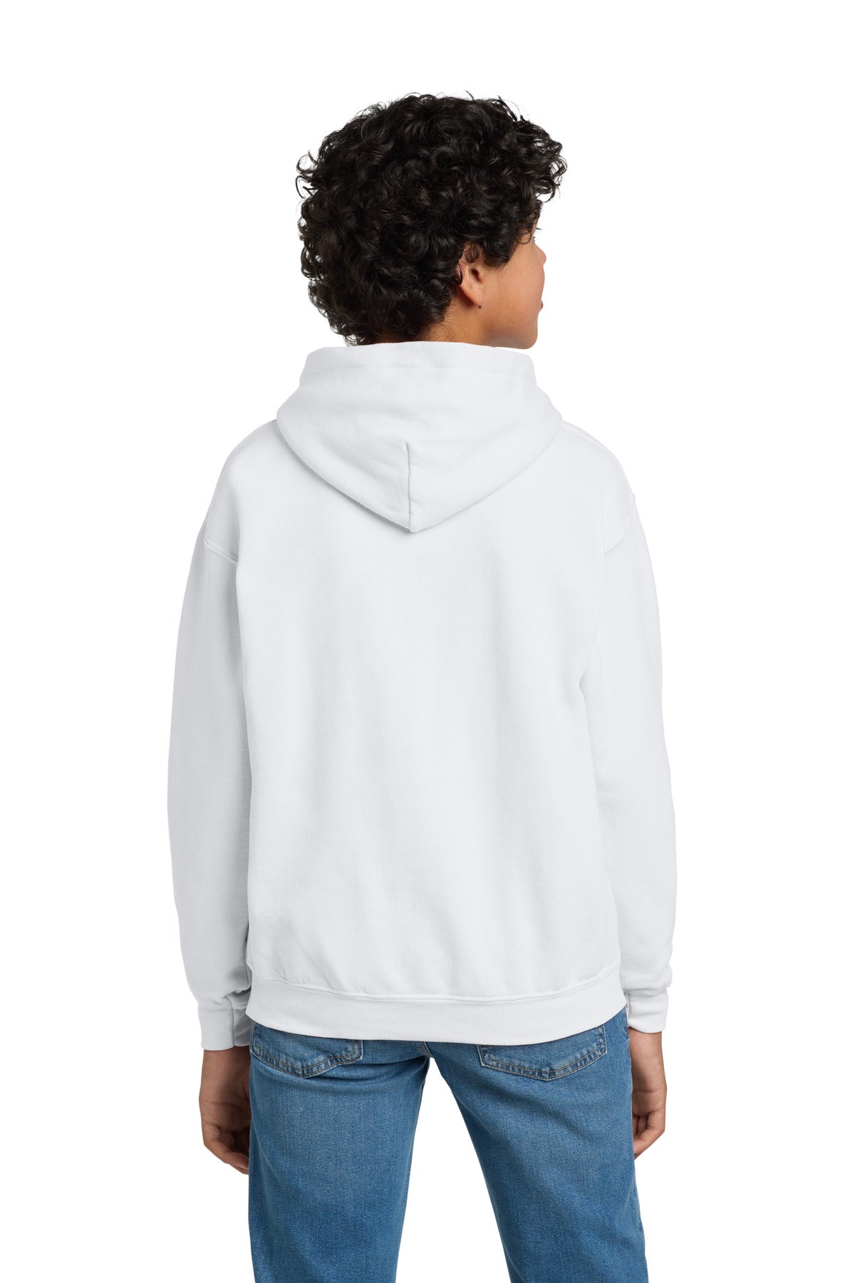 Gildan - Youth Heavy Blend Hooded Sweatshirt - White