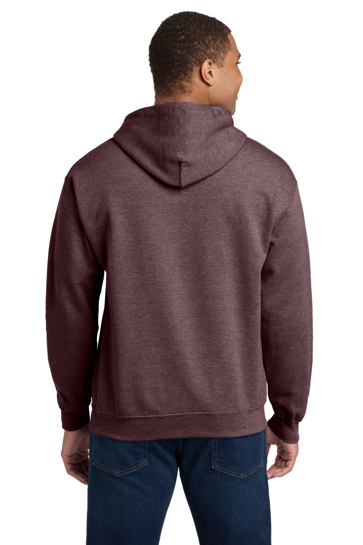 Gildan - Heavy Blend Hooded Sweatshirt - Heather Dark Maroon