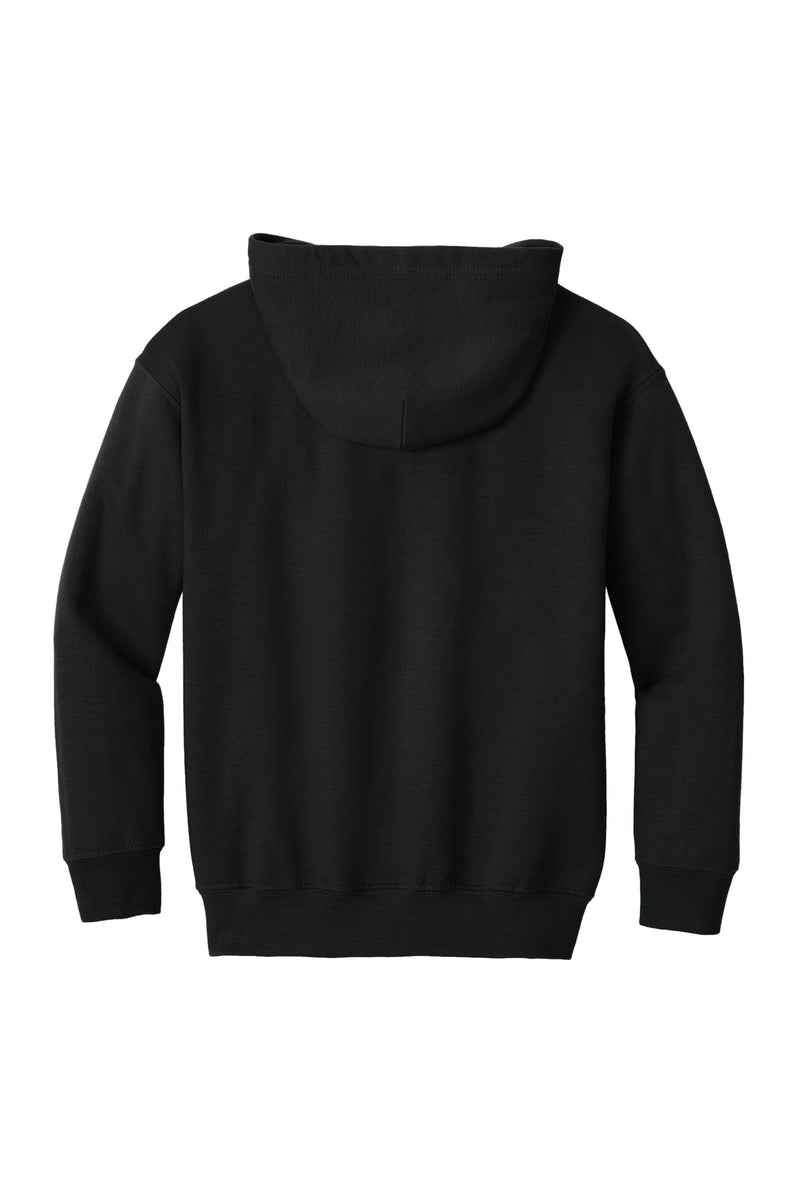 Gildan Youth Heavy Blend Full-Zip Hooded Sweatshirt - Black