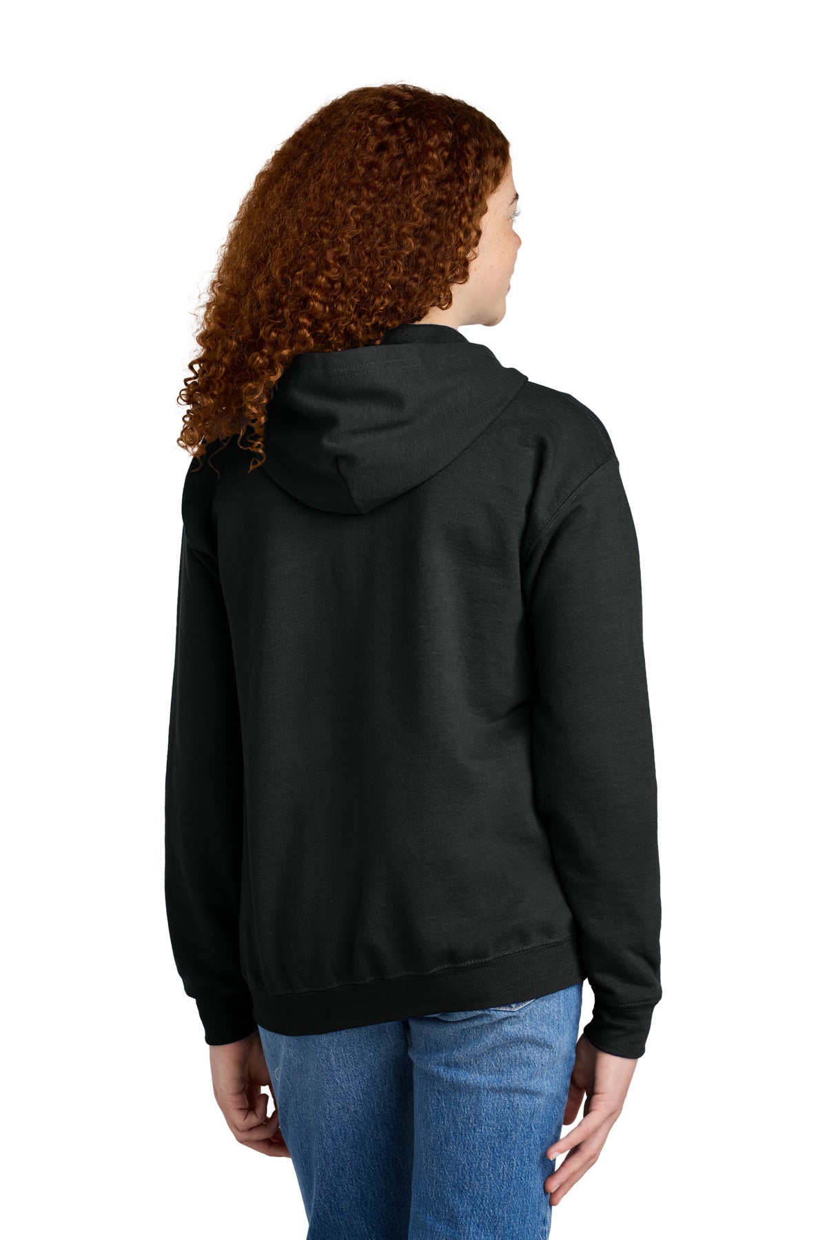 Gildan Youth Heavy Blend Full-Zip Hooded Sweatshirt - Black