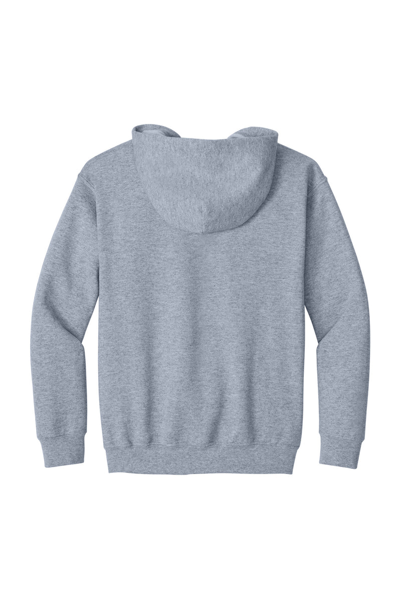Gildan Youth Heavy Blend Full-Zip Hooded Sweatshirt - Sport Grey