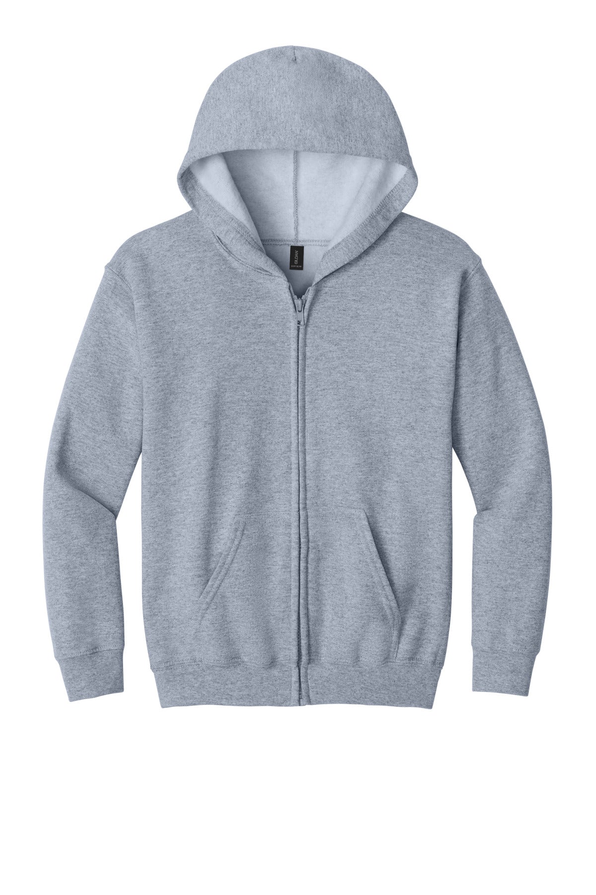 Gildan Youth Heavy Blend Full-Zip Hooded Sweatshirt - Sport Grey