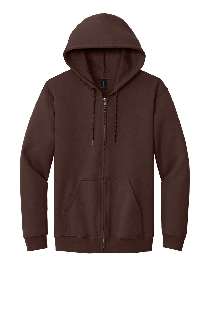 Gildan - Heavy Blend Full-Zip Hooded Sweatshirt - Dark Chocolate