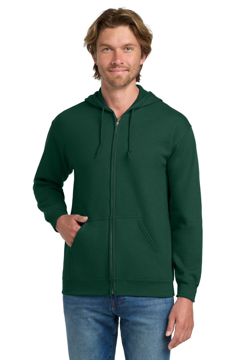 Gildan - Heavy Blend Full-Zip Hooded Sweatshirt - Forest Green