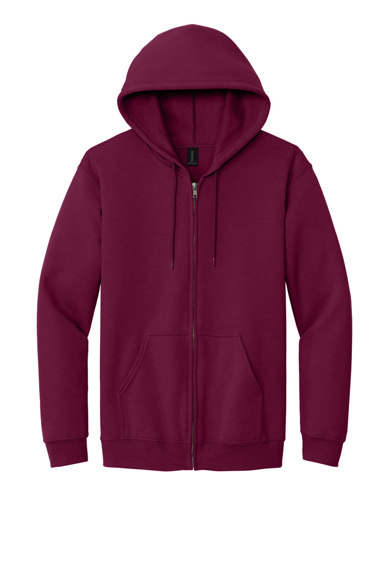Gildan - Heavy Blend Full-Zip Hooded Sweatshirt - Maroon