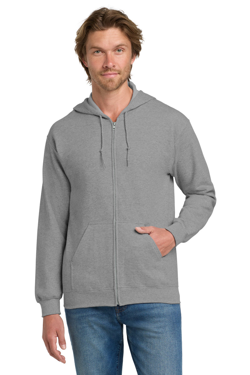 Gildan - Heavy Blend Full-Zip Hooded Sweatshirt - Sport Grey