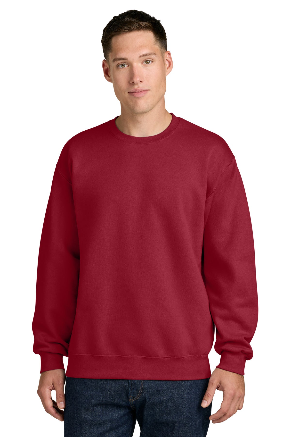 Gildan Hammer Maxweight Crewneck Sweatshirt - Cherry Red